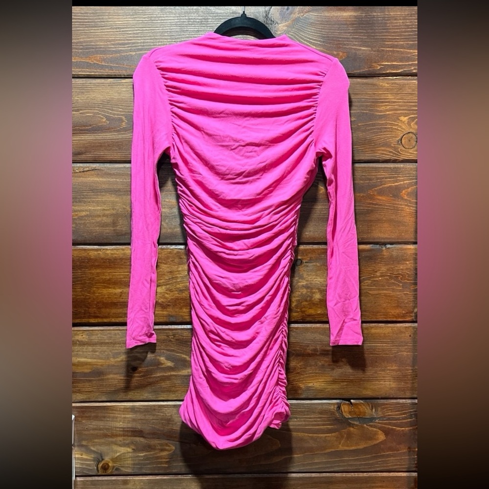 NWOT naked wardrobe HOT pink dress…